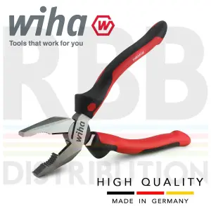 Wiha Combination Pliers Extra Long Cutting Edge 200mm 30978 5 Year Warranty