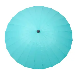 2.7m Aqua Crank and Tilt Shanghai Parasol (38mm Pole, 24 Ribs)