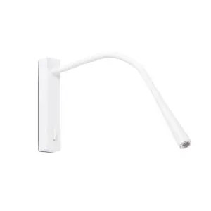 Luminosa Flin LED Adjustable Reading Light White 3W 3000K