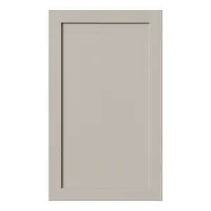 Tydeman Matt pebble Shaker 50:50 Larder/fridge freezer Cabinet door (W)600mm (H)1001mm (T)20mm