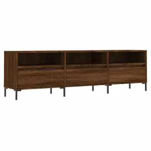 Berkfield TV Cabinet Brown Oak 150x30x44.5 cm Engineered Wood