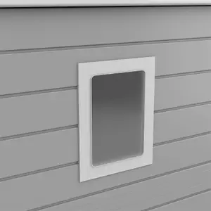 BillyOh Kingston Apex Plastic Shed Light Grey With Floor - 6 x 3