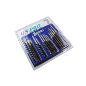 US PRO 16pc Punch & Chisel Set Cold Chisels Center Punch PIN Punch Taper Punch 2071