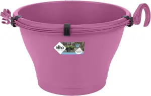 Elho Corsica Hanging Basket 30 - Flower Pot for Balcony & Outdoor - 30 x H 19.5 cm - Purple/Vivid Violet