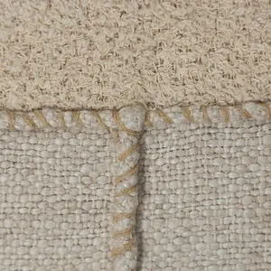 Noel Cushion - Cotton/Boucle - L50 x W30 x H1 cm - Off White