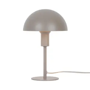 Nordlux Ellen Indoor Bedroom Living Dining Office Mini Table Lamp Light in Beige (Diam) 16cm