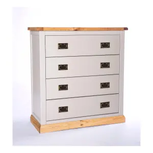 Bomporto 4 Drawer Chest of Drawers Bras Drop Handle