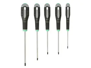 Bahco BE-9885 ERGO Screwdriver Set - 5 Durable and Comfortable Tools