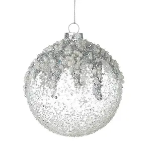 Decorated Pearl Bauble (Set of 4)