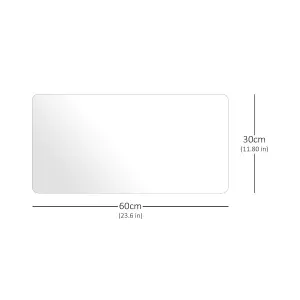 Nicoman Clear Waterproof Non-Slip Desk Pad Protector Mat - 60 x 30 cm