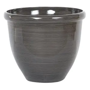 Set of 2 Plant Pots 40 cm Brown TESALIA