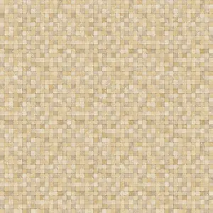 Galerie Natural Fx Beige Tessera Embossed Wallpaper