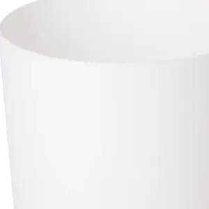 GoodHome White Plastic Plant pot (Dia) 13.5cm, (H)12cm, 1.59L