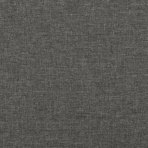 Berkfield Bed Frame Dark Grey 90x190 cm 3FT Single Fabric