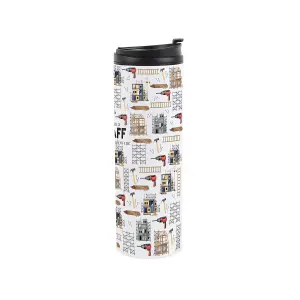 Scaffolder Travel Mug - Novelty Trades Gift Stainless Steel Vacuum-Sealed Double-Walled Hot/Cold Drinks Travel Flask