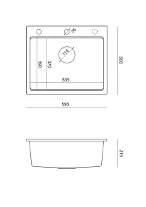 Quadron Kurt 110 Kitchen Workstation Sink, Grey GraniteQ material