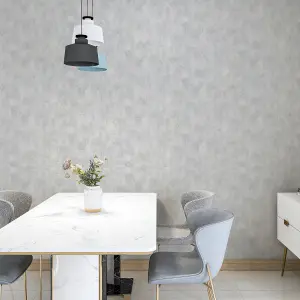 Arthouse Brushed Texture Grey Wallpaper