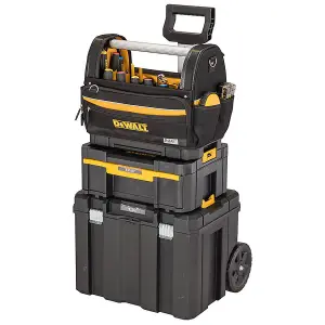 Dewalt Tstak Bottom Large Pro Open Mouth Tote Bag 18" Toolbag + Tstak 2 Case