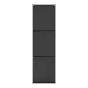 Alcantera Rectangle Metal Frame Wall Mirror Simple and Elegant Modern Design Silver / 170cm H x 50cm W