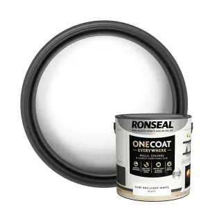 Ronseal One Coat Evrywhere Matt Paint 2.5L  White