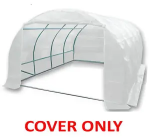 4m x 3m (13' x 10' approx) Pro+ White Polytunnel Replacement Cover