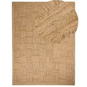 Jute Area Rug 300 x 400 cm Beige ESENTEPE