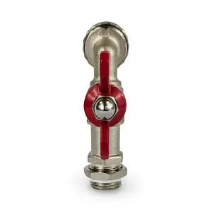 Warmer System Lever Handle Outside Garden Tap with Sealing PTFE and Rotating Nut