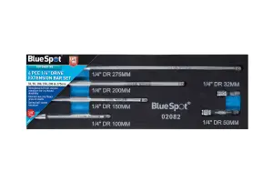 Blue Spot Tools - 6 PCE 1/4" Drive Extension Bar Set