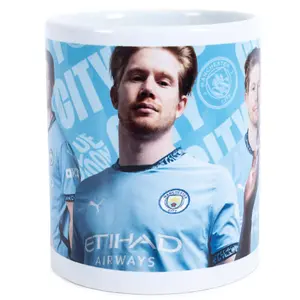 Manchester City FC Kevin De Bruyne Mug Sky Blue/White/Gold (One Size)