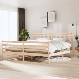 Berkfield Bed Frame Solid Wood 200x200 cm