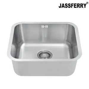 JASSFERRY Undermount Stainless Steel Kitchen Sink 1.0 Single Bowl, 500 x 450 mm