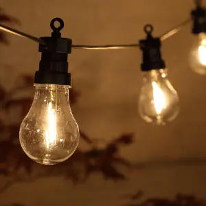 Noma Festoon Lights Mains-powered (plug-in & wired) Warm white 20 LED Outdoor String lights