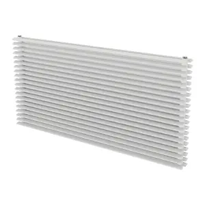 Agadon Aurora Duplex Horizontal Designer Radiator 600 x 1200 mm White - 5413 BTU - 10 Years Guarantee