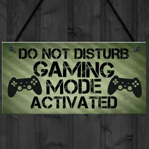 Gaming Sign Do Not Disturb Plaque Gamer Gift Boys Bedroom Decor Gift For Gamer Plaque