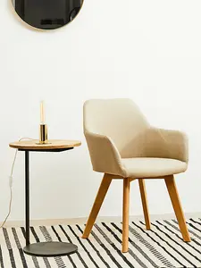 Interiors by Premier Shiny Brass Finish Table Lamp, Easy to Assemble Bedside Table Light, Eco-friendly Lamp for Table Living Room