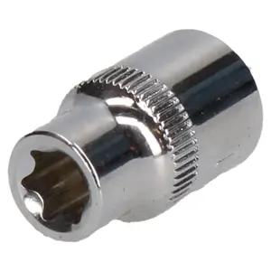 E10 Female Torx Socket Star Bit 3/8" Drive Standard External Chrome Vanadium