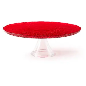 "ARABESQUE RED" CAKE STAND 31XH.10 CM.