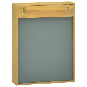 Berkfield Mirror Cabinet 30x10x40 cm Solid Wood Teak