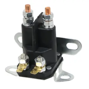 SPARES2GO Universal Solenoid Starter Switch 4 Pole Relay Lawnmower Ride on Mower Tractor