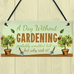 Red Ocean Funny Garden Signs And Plaques Hanging Summer House Sign Funny Gardener Gift