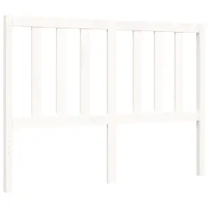 Berkfield Bed Frame with Headboard White 120x200 cm Solid Wood