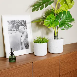 LIVIVO Indoor Plant Pots - Set of 2, 18cm