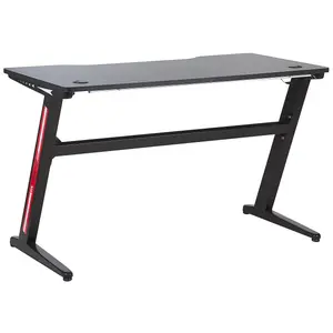 Beliani Modern Gaming Desk Black DARFUR