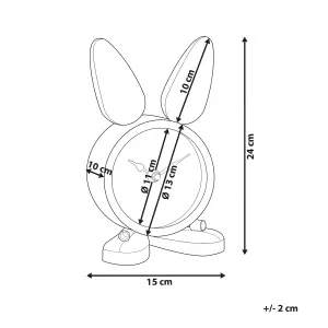 Beliani Industrial Clock THUSIS Metal Silver