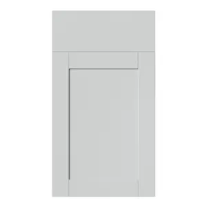 GoodHome Ashmead Matt dove grey Shaker Drawerline Cabinet door (W)400mm (H)715mm (T)16mm