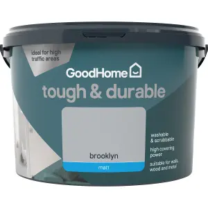 GoodHome Durable Brooklyn Matt Emulsion paint, 2.5L