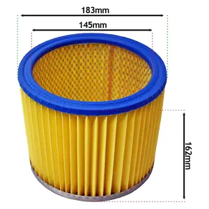 SPARES2GO Filter Cartridge compatible with Titan TTB350 TTB351VAC TTB430VAC Wet & Dry Vacuum Cleaner