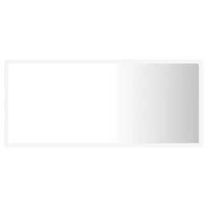 Berkfield LED Bathroom Mirror White 90x8.5x37 cm Engineered Wood