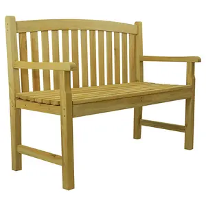 Woodside Narford Wooden 4ft 2 Seater Bench