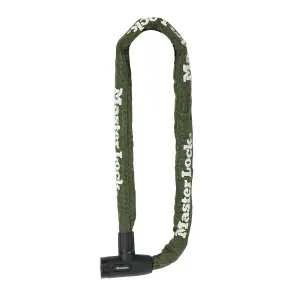 Master Lock Green Steel Cylinder Security chain, (L)1m (Dia)8mm